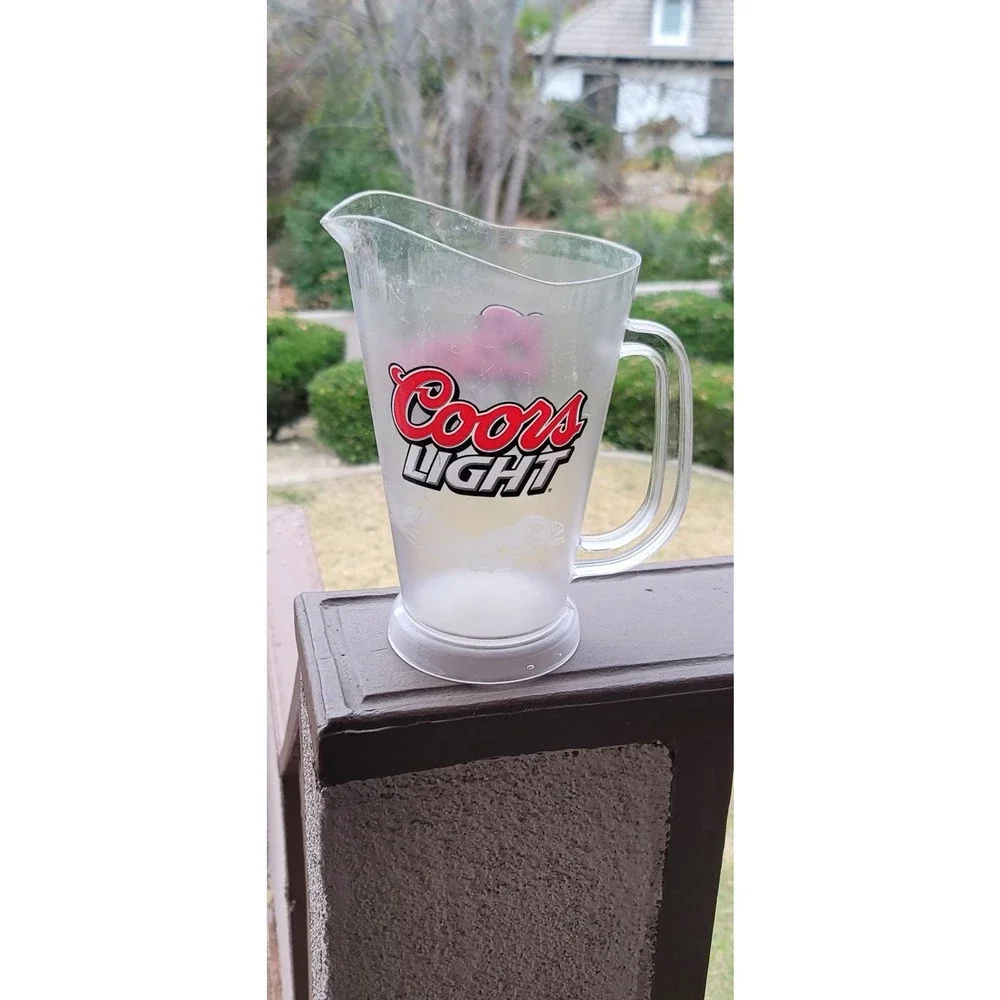 Vtg Coors Light Beer Pitcher 52oz